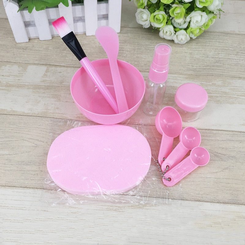 9Pcs/Set DIY Face Mask Mixing Bowl Set Mask Brush Mixing Stick Spoon Facial Skin Care Mask Tools Kit Beauty Supplies Girl Women