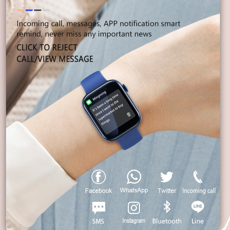 For Xiaomi Huawei Samsung 1.81 inch Bluetooth Call Smartwatch Men Support 120 Sport  2022 New Women Rotary keys Smart Watch +Box