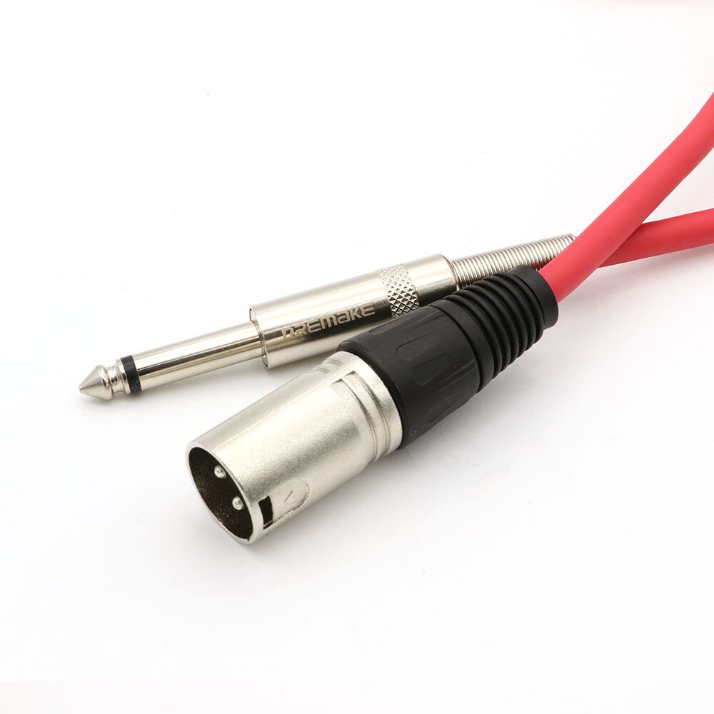 Instrument Cable XLR 3 Pin Plug to 6.35mm (1/4") Male Mono Jack Plug Cable High Quality Microphone Cord for Pro, DJ, Stage...