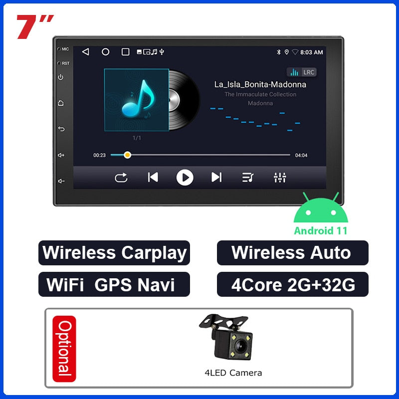 ESSGOO Carplay Car Radio 2 Din 7"/9"/10" MP5 Player GPS Navigator Wireless Android Auto 2.5D IPS Screen Wi-Fi DSP Car Autoradio