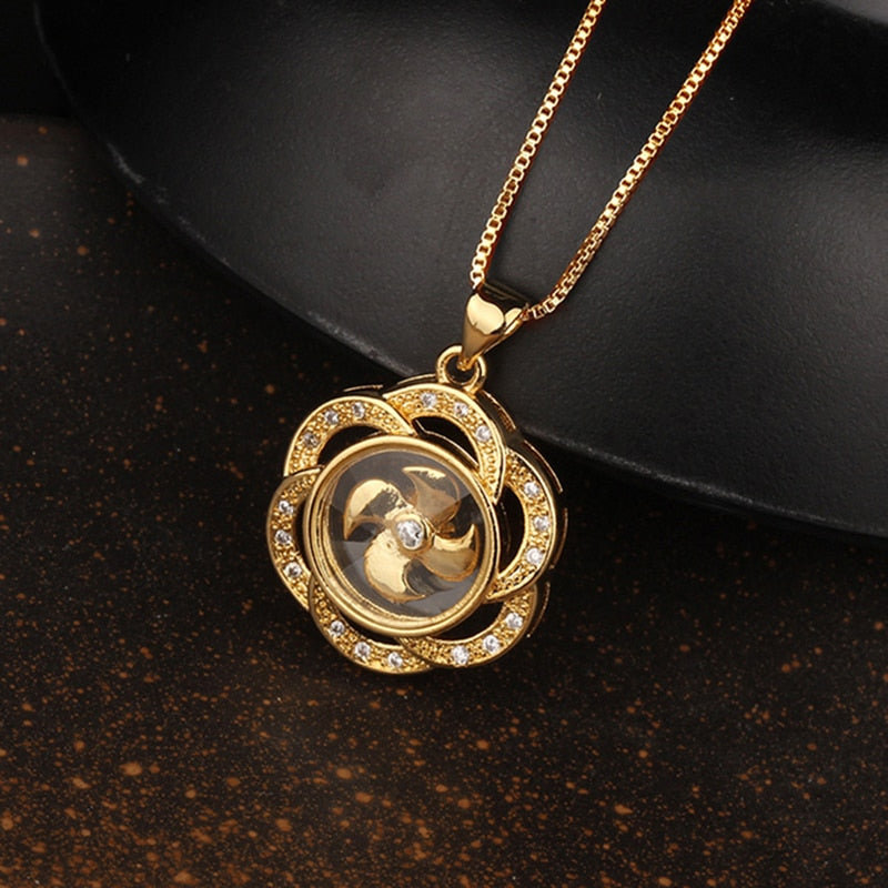 New Arrival AAA Cubic Zirconia Pave Gold Silver Color Crystal Necklace Women's Jewelry.