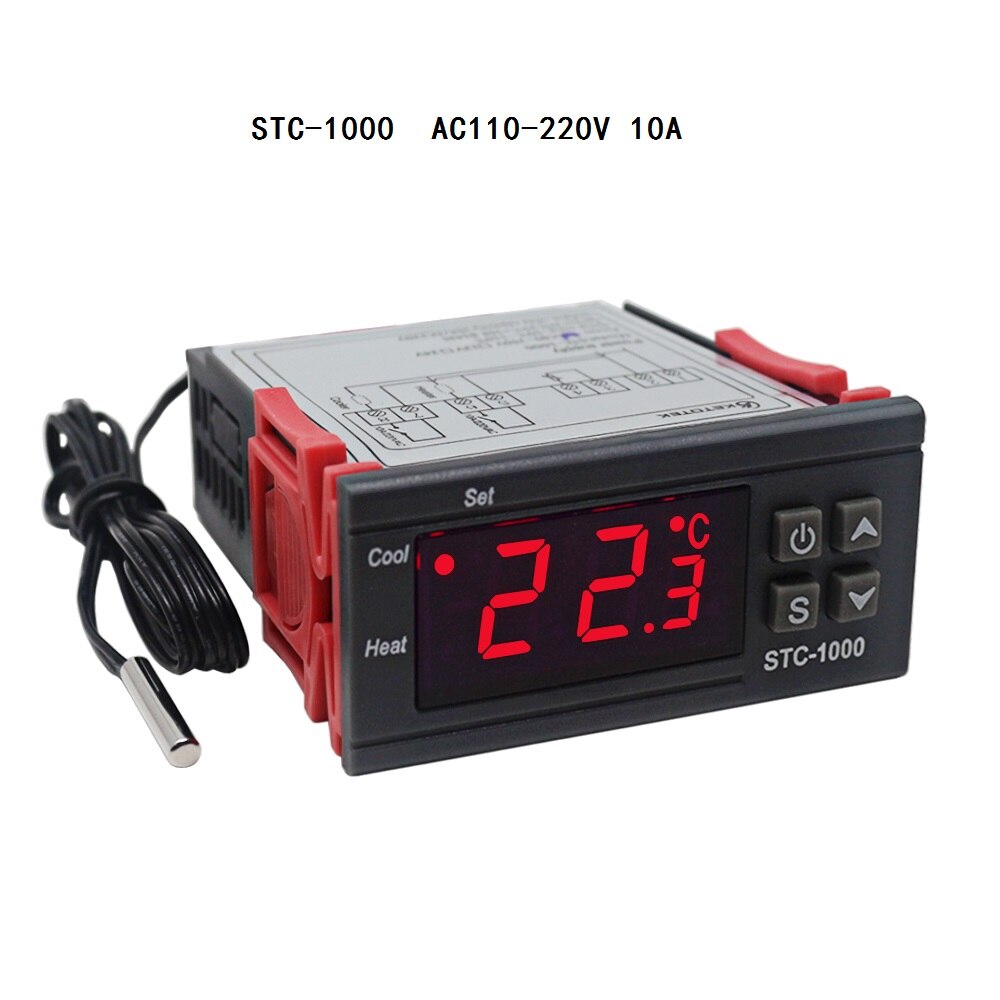 Digital Temperature Controller Thermostat Thermoregulator incubator Relay LED 10A Heating Cooling STC-1000 STC 1000 12V 24V 220V