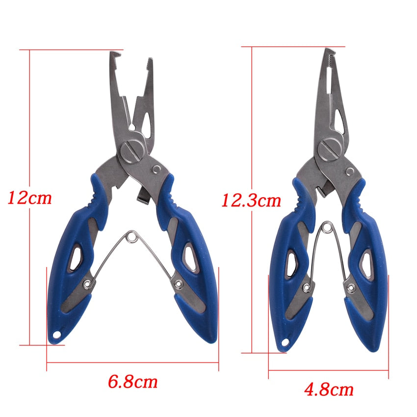 Aorace Fishing Pliers Fish Line Cutter Scissors Mini Fish Hook Remover Multifunction Tools New Black Beak Jaw