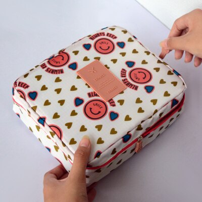 Women&#39;s Travel Organization Beauty Cosmetic Make up Storage Cute Lady Wash Bags Handbag Pouch Accessories Supplies item Products