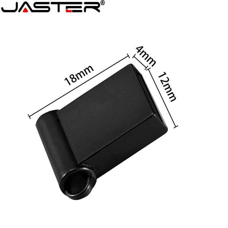 JASTER Mini USB 2.0 32GB flash drive 64GB Real capaciteit 16GB Free Custom LOGO Pendrive 8G u disk Gifts Key Chain Memory stick