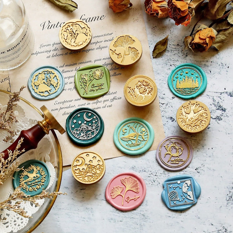 Wax Seal Stamp Vintage Craft Supplies Envelope Wedding Decoration Butterfly Icon Sealing Wax Seals Scrapbooking Stamp Decorative