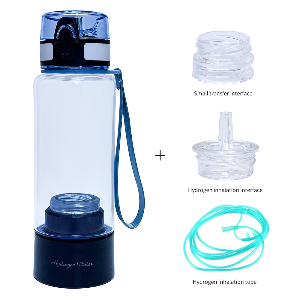 Bluevida new sports style SPE & PEM hydrogen water generator, H2 up to 3000ppb and large battery capacity hydrogen water bottle