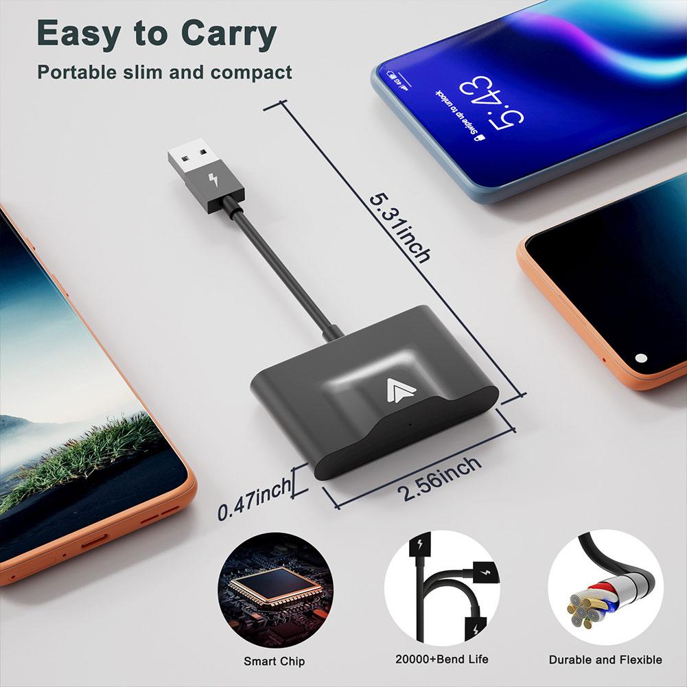 Wired to Wireless Auto Dongle For Modify Android Screen Car Link Wireless Receiver Adapter For Carplay Android USB Connection