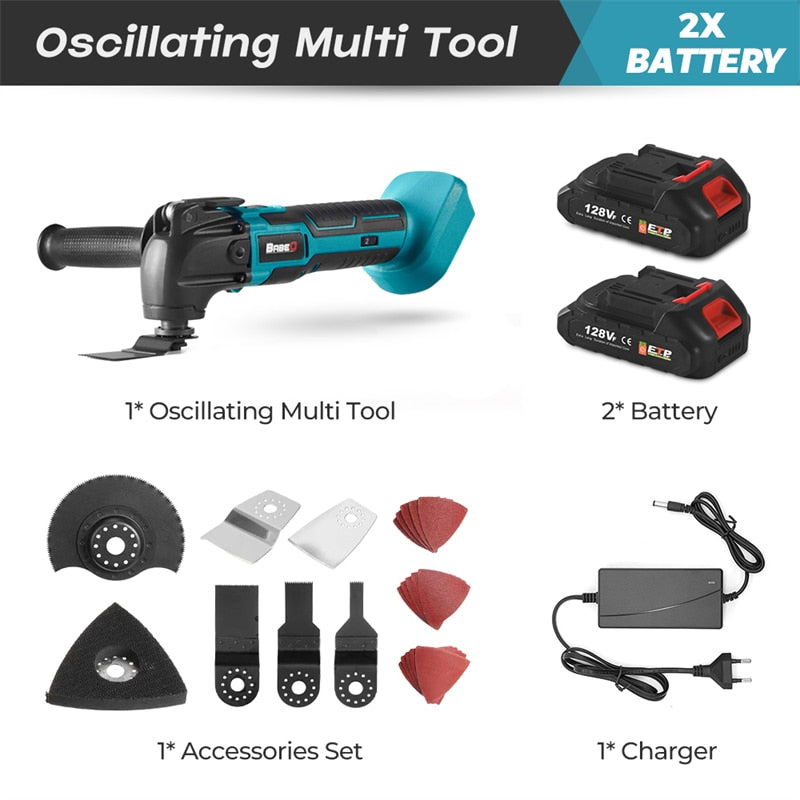 18V Cordless Oscillating Multi Function Tool Electric Saw Trimmer/Shovel/Cutting Machine Woodworking Tool For Makita 18V Battery