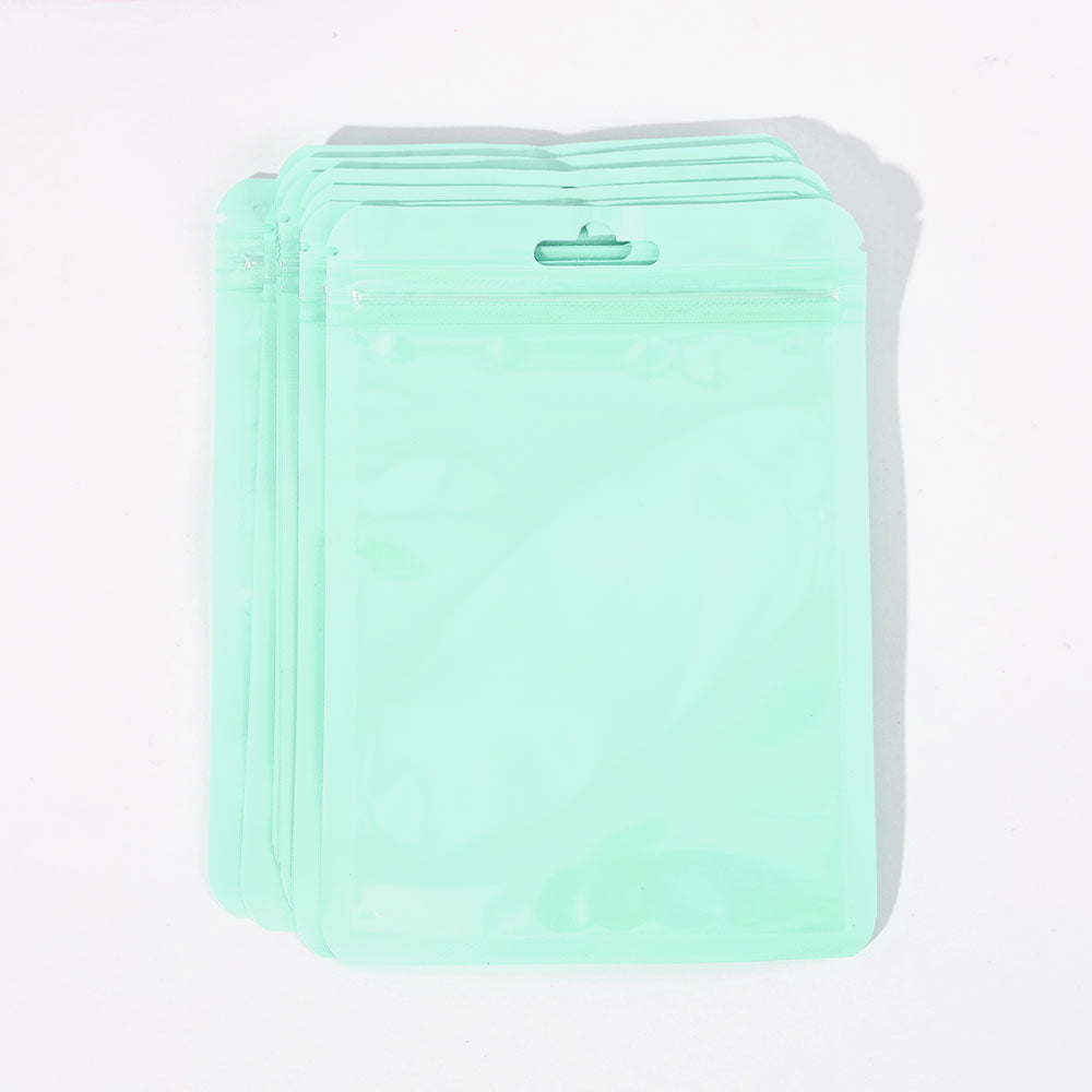 10-50pcs Zip Bags Candy Colors Pouches Reclosable Plastic Jewelry Cookie Food Storage Bag Zipper Bags Clear Gift Packaging Case