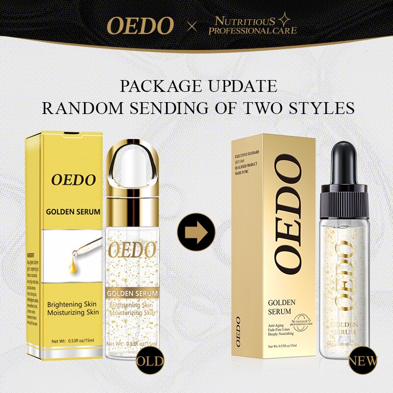 OEDO Gold liquid Moisturizing Serum Facial Plant Skin Care Anti Aging Anti Wrinkle Whitening Cream Facial Treatment Essence