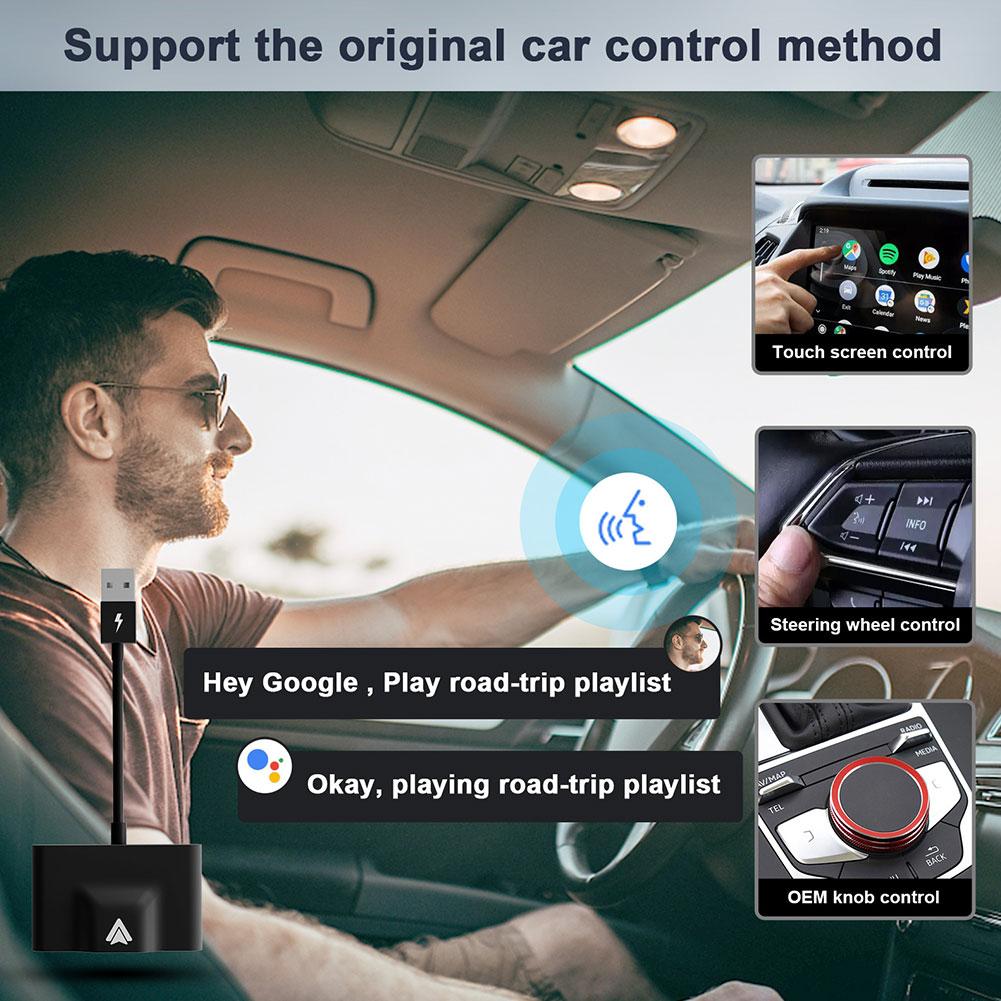 Wired to Wireless Auto Dongle For Modify Android Screen Car Link Wireless Receiver Adapter For Carplay Android USB Connection