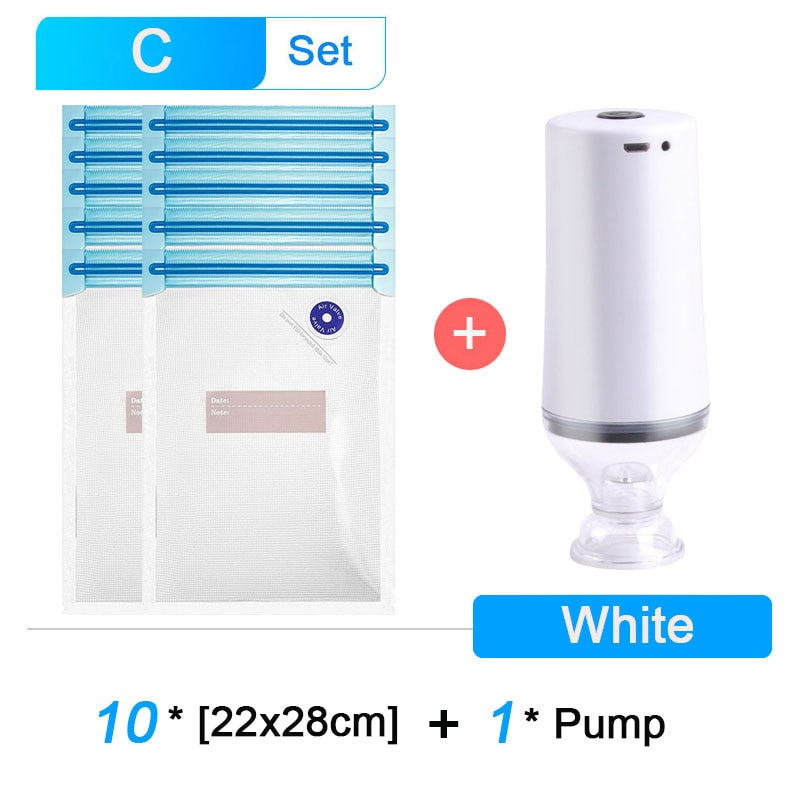 Mini Vacuum Pump for Clothes Food Vacuum Storage Bag  USB Charging Electric Fresh-keeping Sealing Machine Home Travel Tool