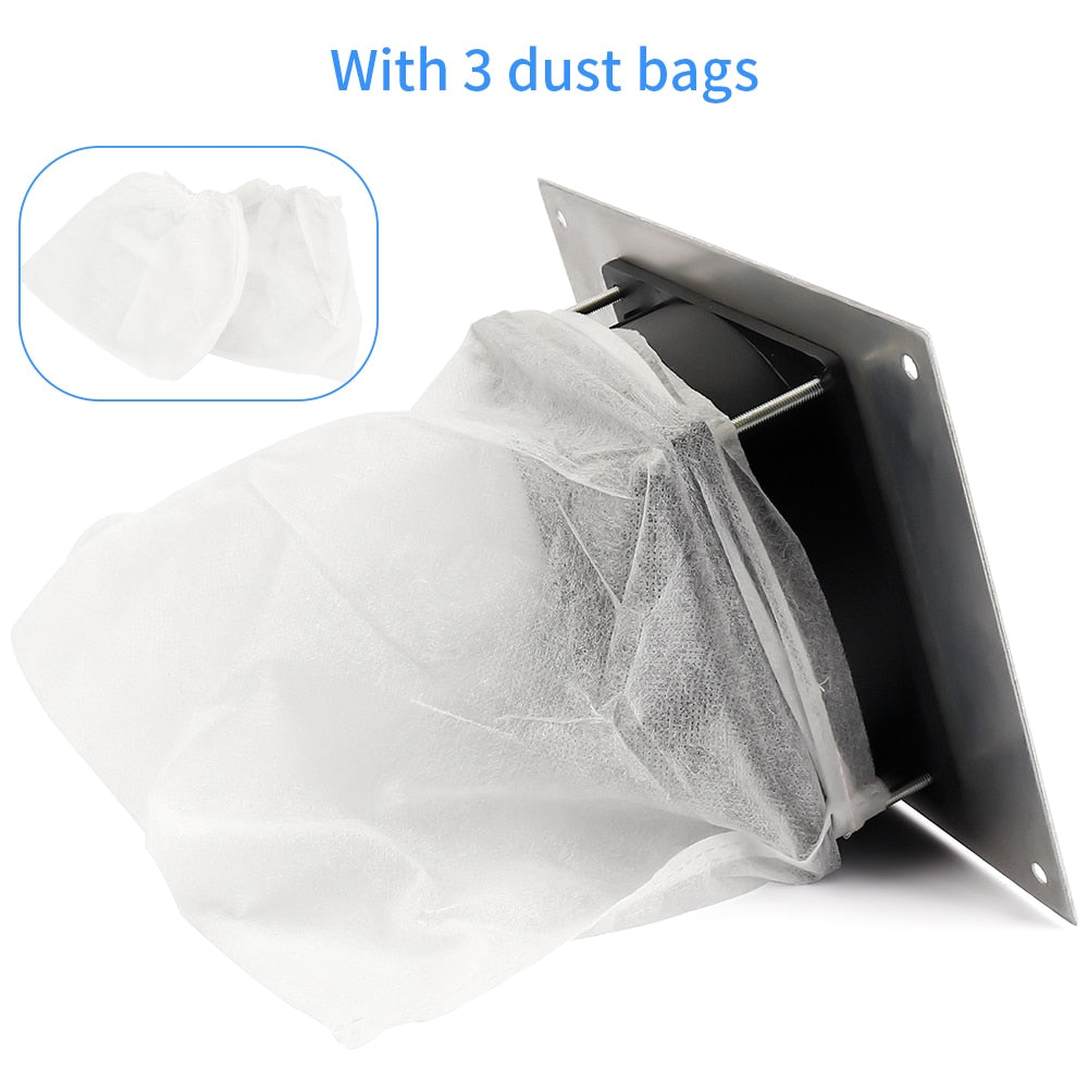 Desk Nail Dust Collector Nail Extractor Fan for Manicure Tools Equipment Nail Pedicure Art Vacuum Cleaner with Collecting Bag