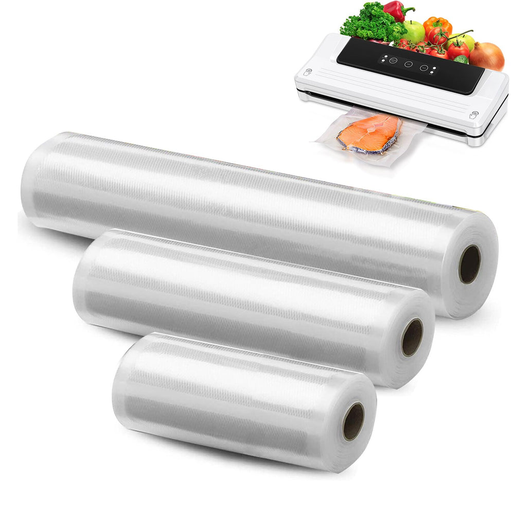 Vacuum Food Sealer Rolls,Thicken Reusable Food Storage Bags, BPA-Free Vacuum Seal Bags, for All Vaccum Food Sealer Machines