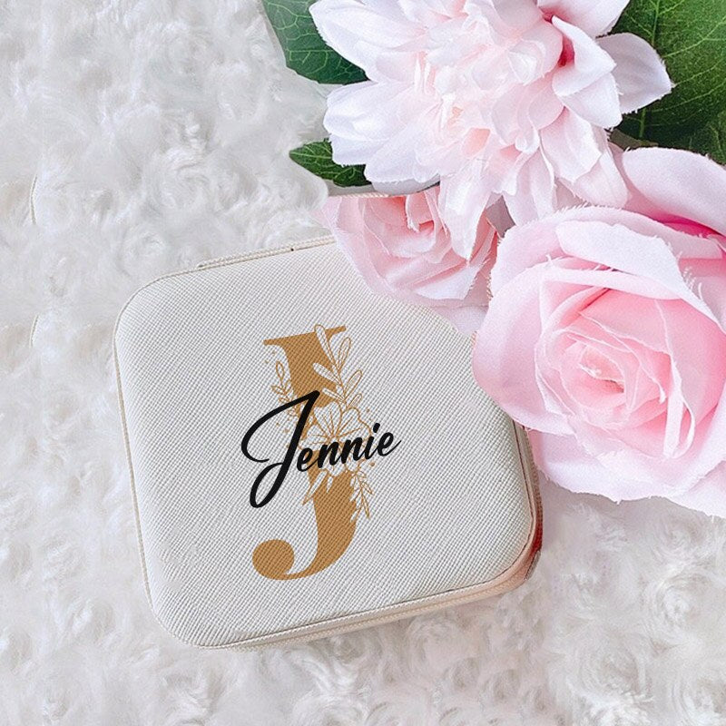 Personalized Jewelry Box Girls Jewelry Organizer Case with Name Perfect Wedding Bridesmaid Bestfriends Bachelorette Party Gift