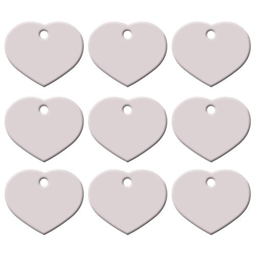 Wholesale 20Pcs Dog ID Tag Engraved Customized Pet Tags For Dog Accessories Personalized Heart Name Tag Plate Collar Decoration