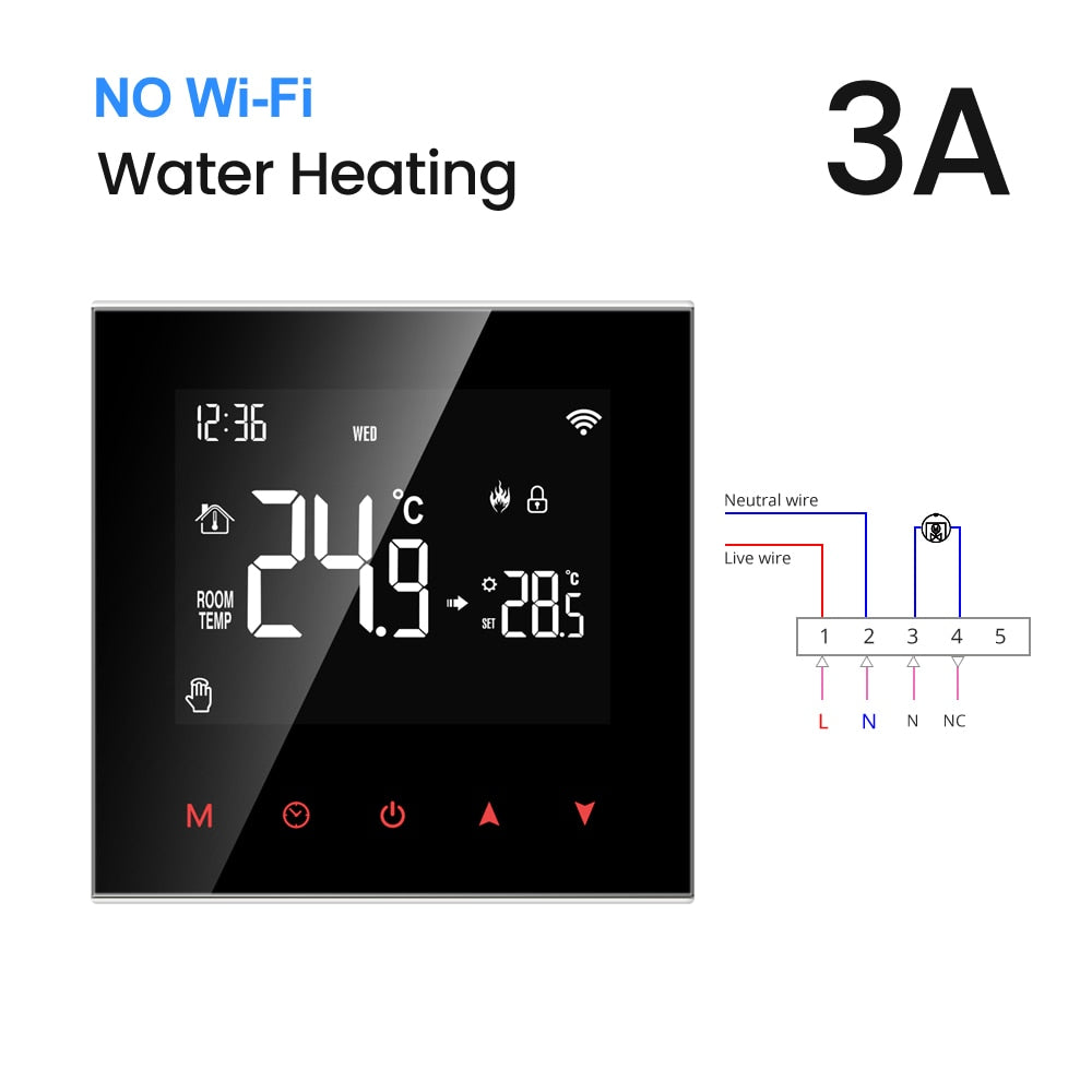 AVATTO Tuya WiFi Smart Thermostat, Electric Floor Heating Water/Gas Boiler Temperature Remote Controller for Google Home, Alexa