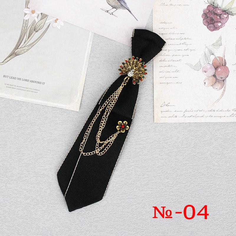 Hand Made Black Ribbon Tie Crystal Rhinestone Jewelry Men Shirts Hot New Girl Boys Collar Neck Ties School Uniform Women Necktie