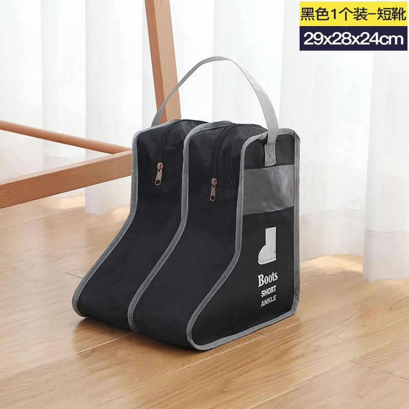 New Fashion Portable High Heel Shoes Storage Bags Organizer Long Riding Rain Boots Dust Proof Travel Shoe Cover Zipper Pouches