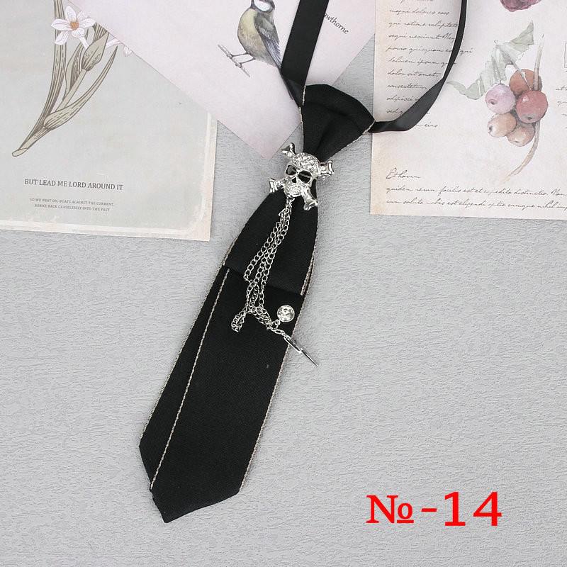 Hand Made Black Ribbon Tie Crystal Rhinestone Jewelry Men Shirts Hot New Girl Boys Collar Neck Ties School Uniform Women Necktie