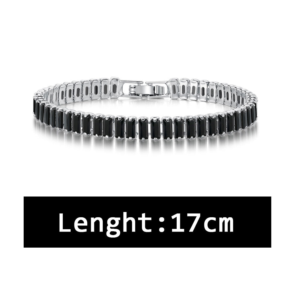 Luxury CZ Tennis Bracelet for Women Gold Color Bangle Korean Style Crystal Hand Chain Fashion Jewelry Zirconia Accessories H167