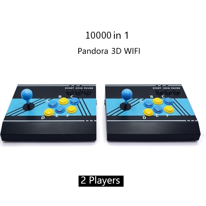 Pandora Box 3D WiFi Arcade Machine 8000 10000 Games Zero Delay 6/8 Buttons Joystick 2 Player Controller Arcade Console