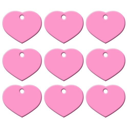 Wholesale 20Pcs Dog ID Tag Engraved Customized Pet Tags For Dog Accessories Personalized Heart Name Tag Plate Collar Decoration