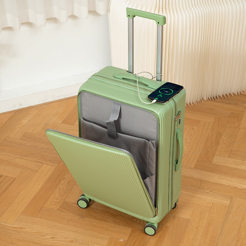 Luggage Female New 2023 Multifunctional 20 "Boarding Cabin Universal Wheel 24 Pull Rod Travel Trolley Male Password Suitcase