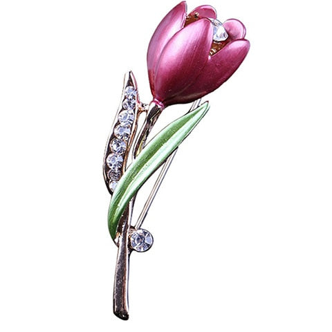 New 2021 Factory Direct Korean-Style Elegant Crystal All-match Brooch Gift Fashion Alloy Accessory Women&#39;s Corsage