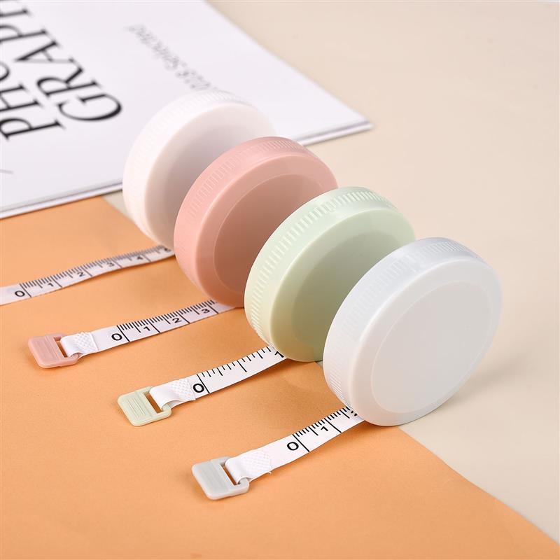 1.5/2m Mini Soft Tape Measure Double Scale Automatic Telescopic Ruler Sewing Tailor Craft Rule Body Clothes Measuring