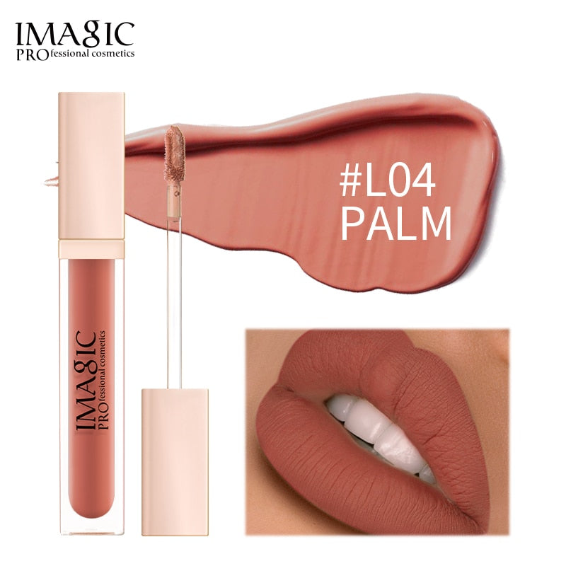 IMAGIC new waterproof and moisturizing lip gloss velvet matte lasting lip gloss ladies cosmetics 20 colors