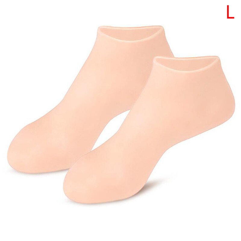 1Pair Feet Care Socks Spa Home Use New Silicone Moisturizing Gel Heel Socks Cracked Foot Skin Care Protectors Anti Cracking