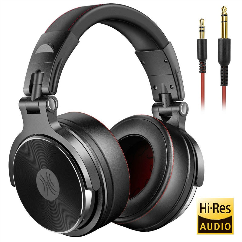 Oneodio Wired Headset Professional Studio Pro DJ Headphones With Mic Dual-Duty Cable HiFi Monitor Music Headset For Phone PC