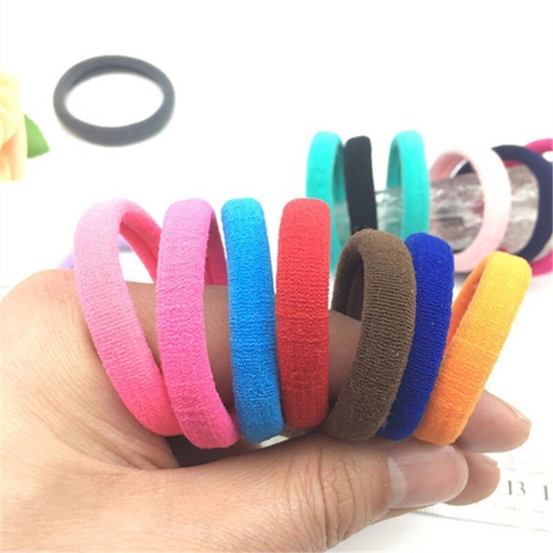 50/100Pcs High Elastic Hair Bands for Women Girls Colorful Hairband Rubber Ties Ponytail Holder Scrunchies Kids Hair Accessories