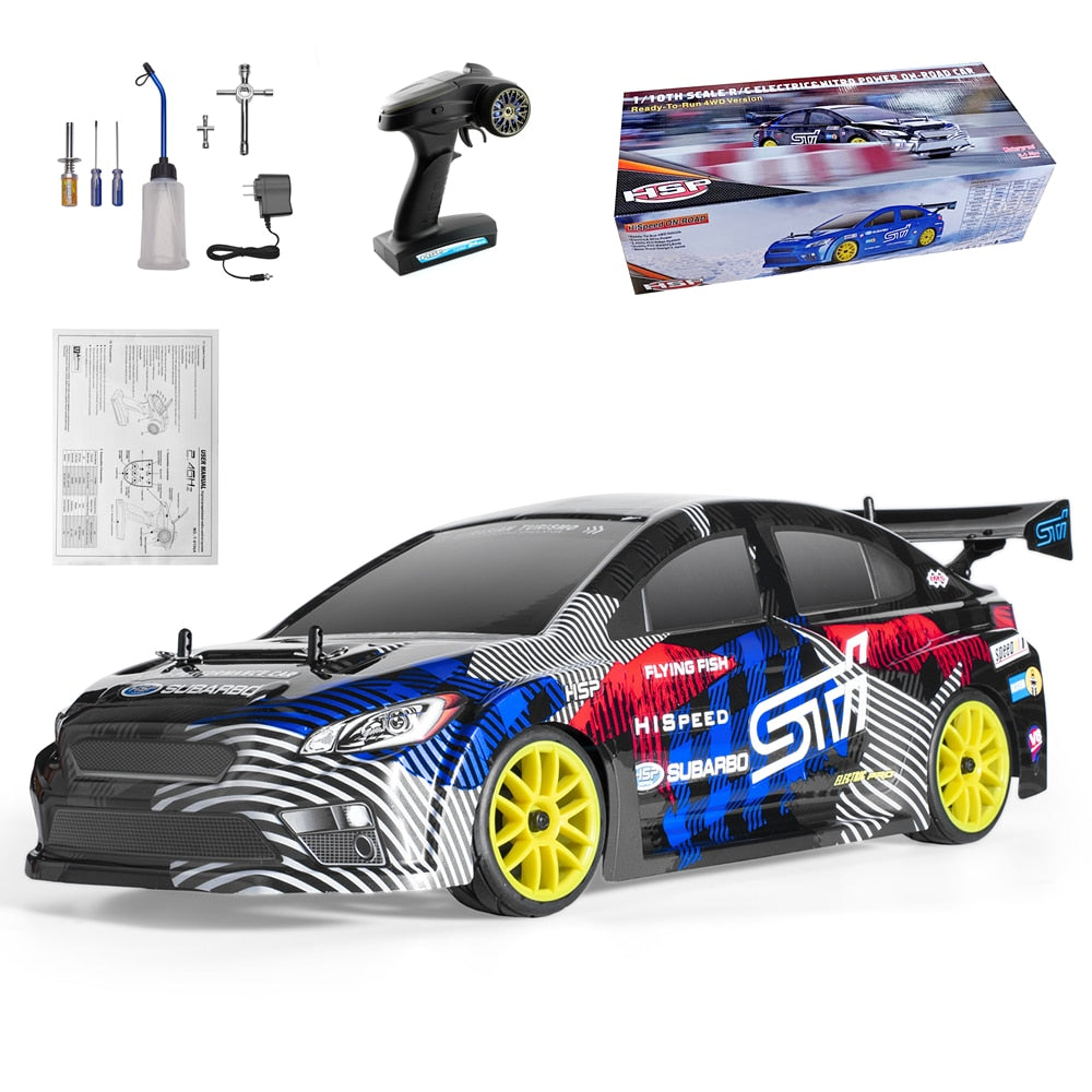 HSP On Road Racing Drift RC Car 1:10 Scale 4wd Two Speed  Nitro Gas Power Remote Control Car High Speed Hobby Toys