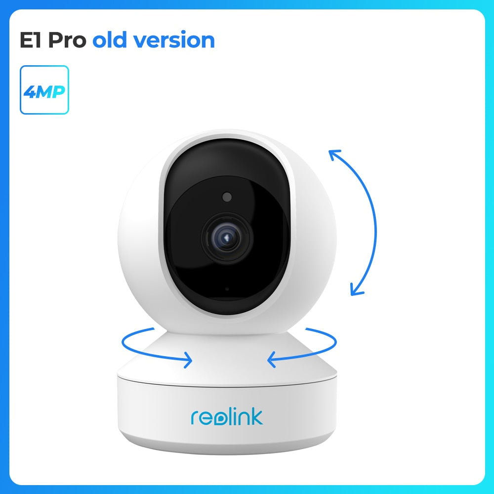 Reolink 2K WiFi Camera Pan&Tilt 2-Way Audio Baby Monitor Smart Motion Detection 2.4G/5Ghz Home Video Surveillance Camera E1 Pro