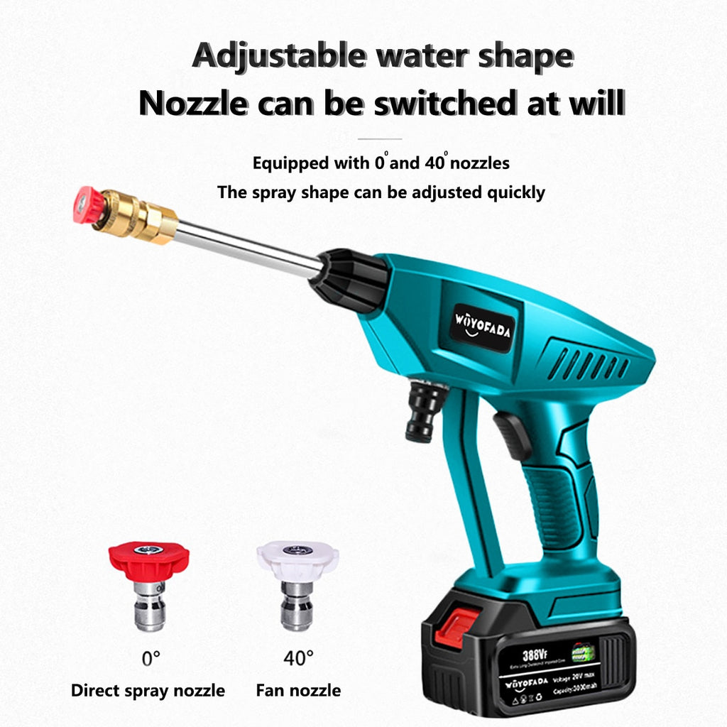 Cordless High Pressure Cleaner Washer Car Wash Pressure Water Cleaning Machine Portable Water Gun Washing Sprayer Cleaner