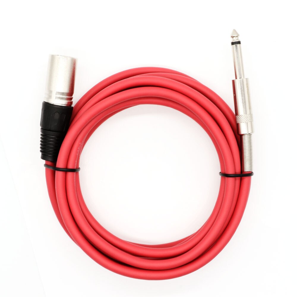 Instrument Cable XLR 3 Pin Plug to 6.35mm (1/4") Male Mono Jack Plug Cable High Quality Microphone Cord for Pro, DJ, Stage...