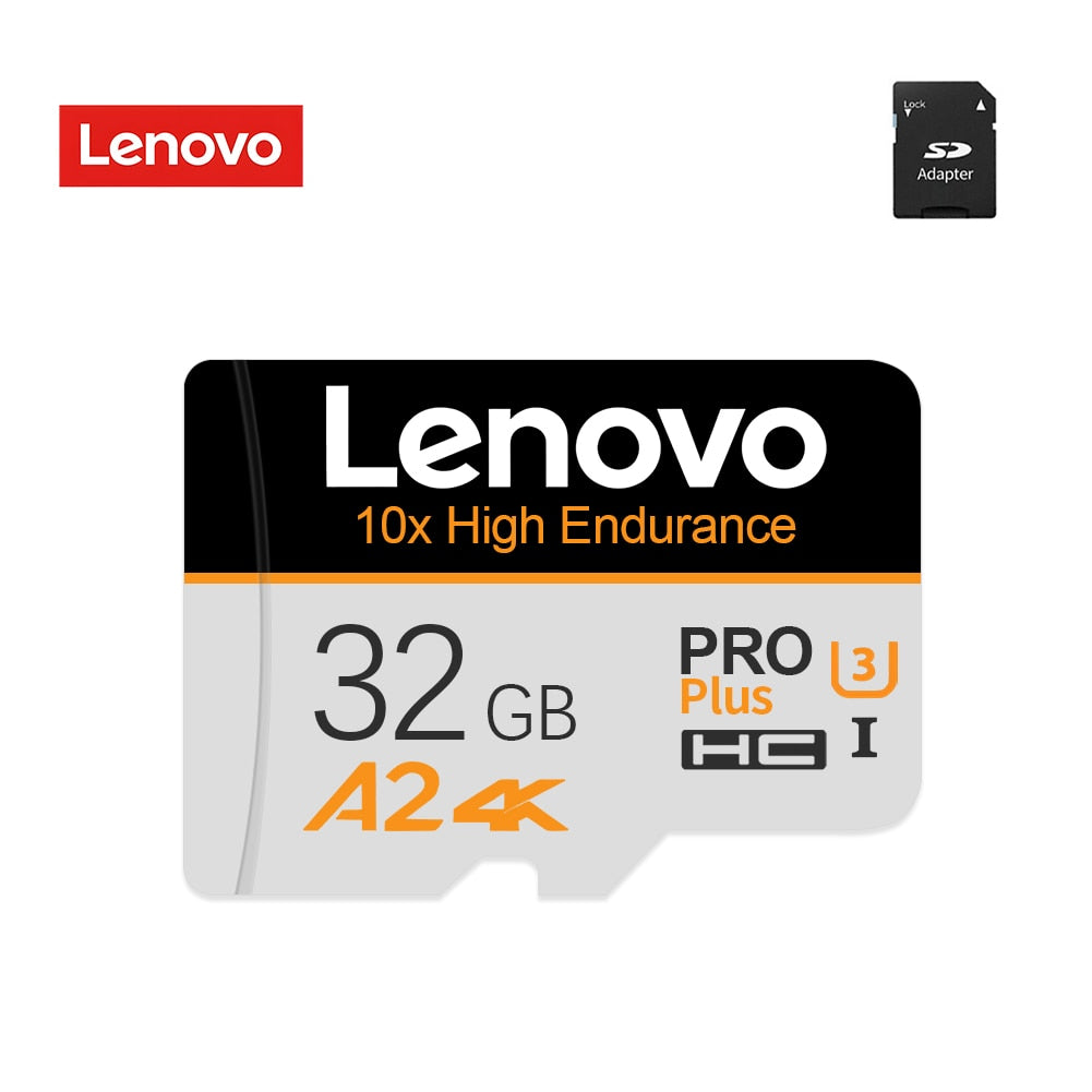 Lenovo Class 10 Memory Card 2TB 1TB 512GB 256GB SD/TF Flash Micro TF SD Card 128GB 64GB Cartao De Memoria For Phone Camera Drone