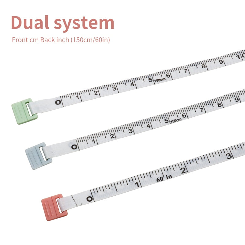 150cm/60 Inch Body Measuring Tape Automatic Telescopic Tape Measuring Ruler Film Body Metric Centimeter Soft Tape