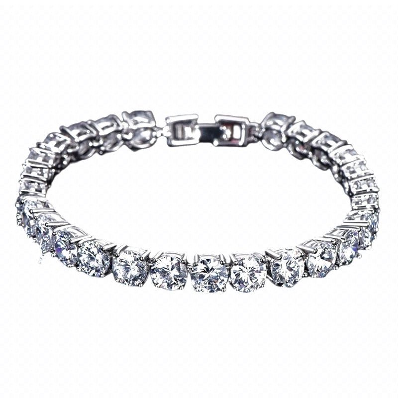 Women Delicate Crystal Zircon Tennis Bracelet for Women Elegant Banquet Party Jewelry