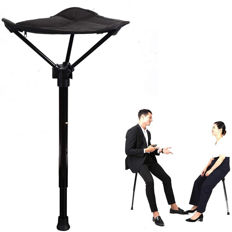 Portable Seat Telescopic Stool Seat Stick Portable Seat Folding Stool  Adjustable Seat Fishing Stool Light Weight