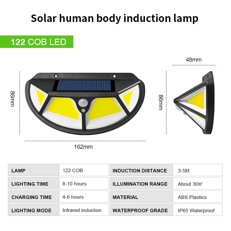 LED Solar Light Outdoor Solar Lamp with Motion Sensor Light SunLight Street Lamp LED Spotlight for Garden Decoration