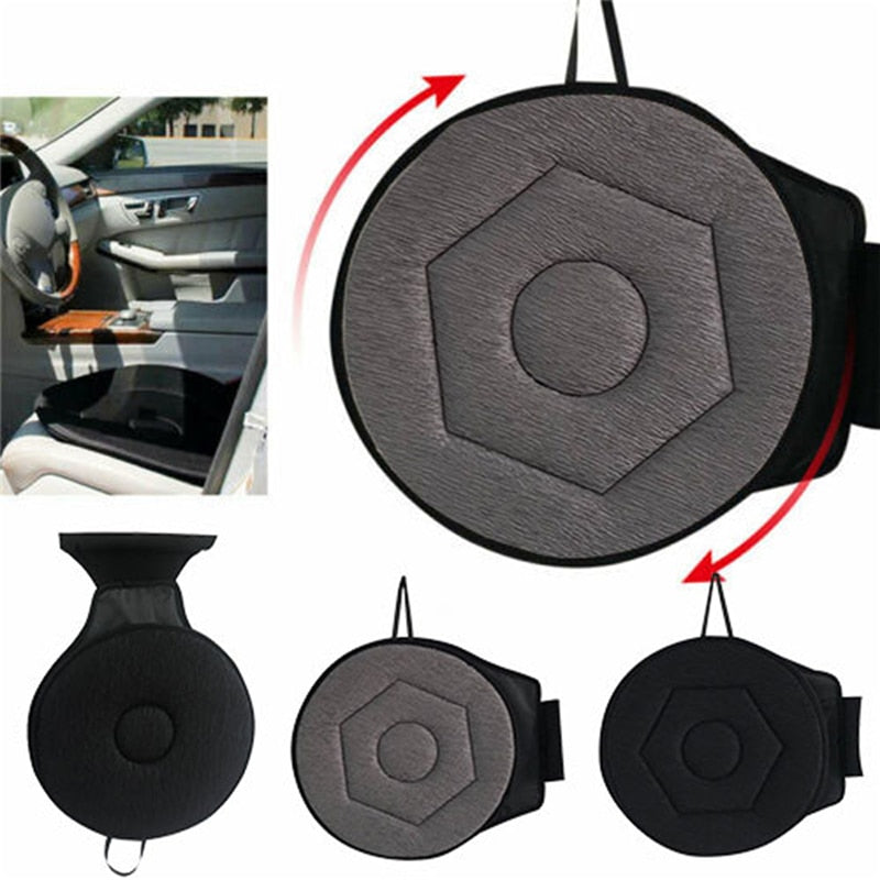 CAR 360 Degree Rotation Cushion Car Swivel Seat Chair Pain Relieving Seat Pad Mobility Aid Moving Part for Old Man Pregnant Kids