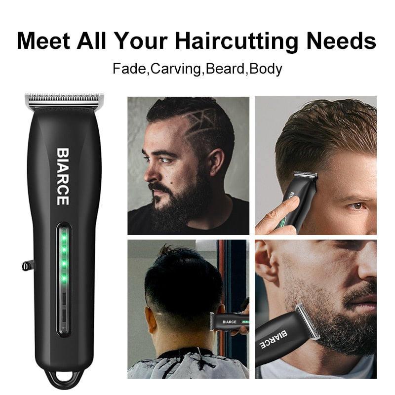 Electric Hair Clipper  Electric Hair Trimmer Adjustable Hair Cutting Machine Cordless Rechargeable Professional Clippers for Men