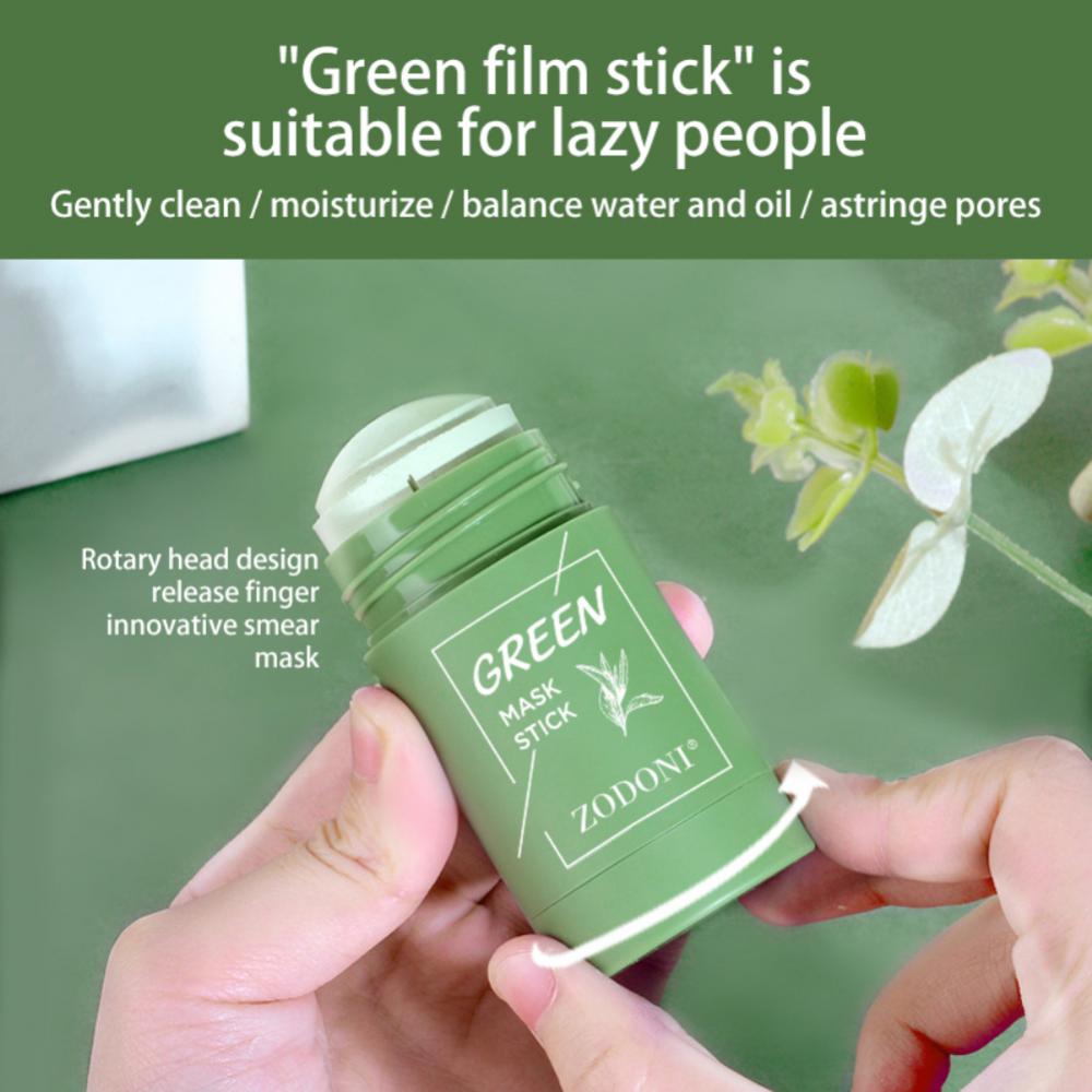 Green Tea Mask Face Clean GreenTea Mask Stick Deep Moisturizing Shrink Pores Blackhead Acne Facial Film Korean Skin Care Product