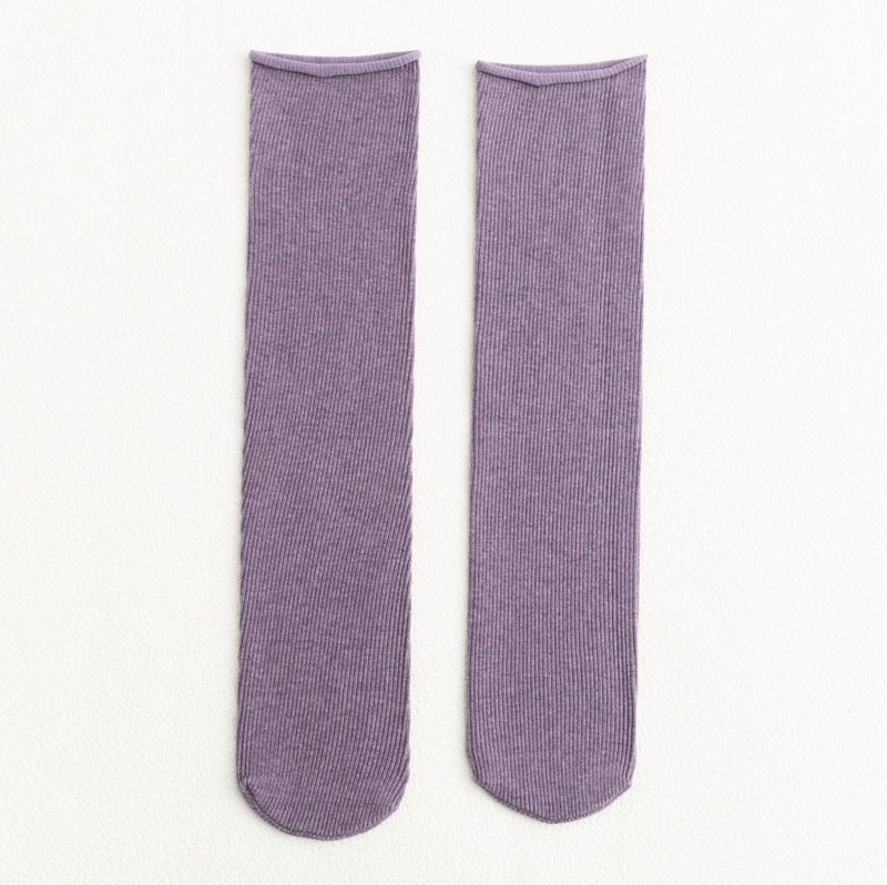 Women Socks 2022 New Fashion Colorful Women Cotton Socks Korean Style Comfort Long Elastic Breathable Slouch Socks For Girls