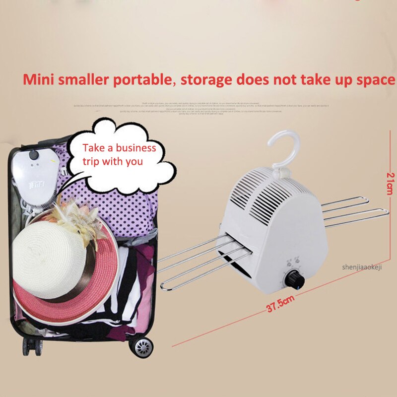 Cloth Dryer Intelligent Collapsible Drying Rack Laundry Dryer Mini Portable Quick-drying Dryer Household Drying Machine 5h Timin