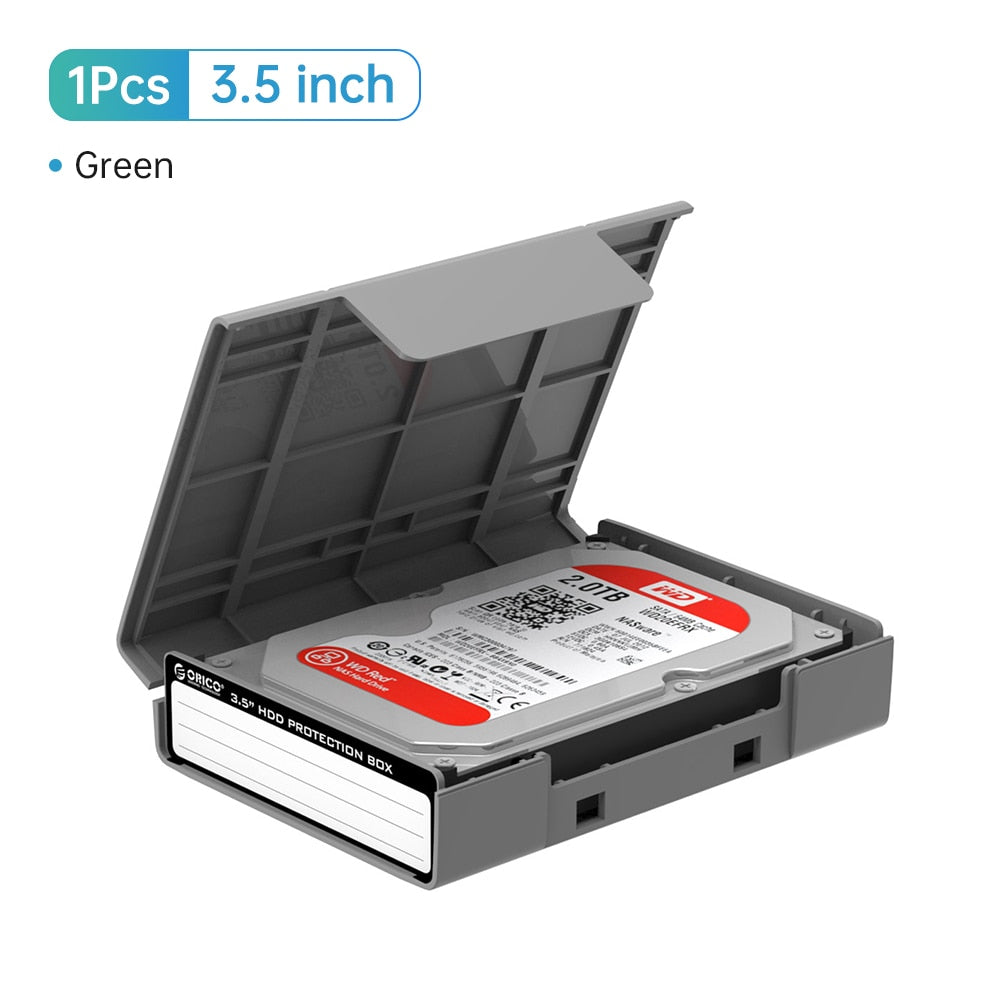 ORICO HDD ProtectIon Box 3.5 Inch External Storage Box For HDD SSD With label Design Moisture-proof